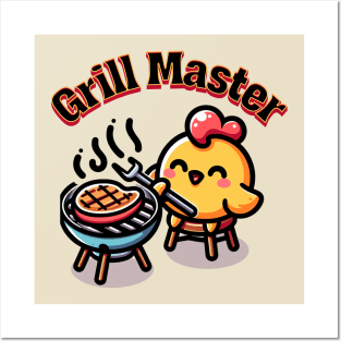 Chicken Grill Master Posters and Art
